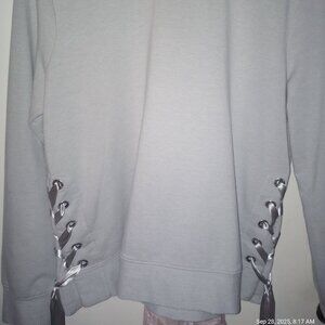 Juicy Couture banded sweatshirt with satin sides